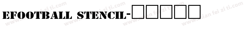 efootball stencil字体转换